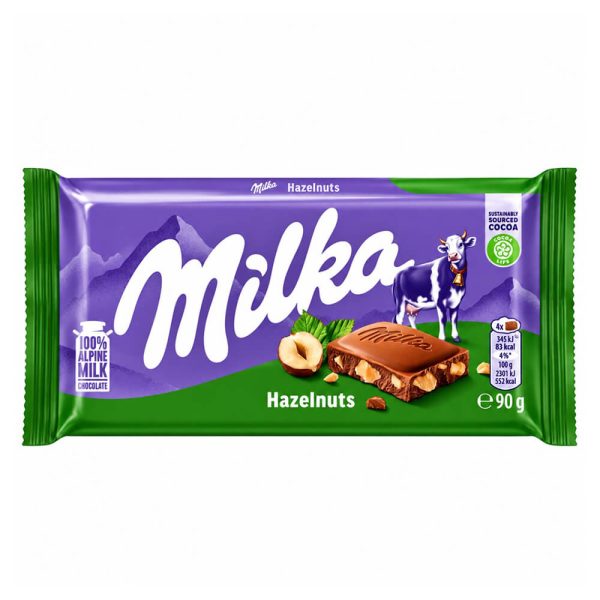MILKA ΣΟΚΟΛΑΤΑ ΓΑΛΑΚΤΟΣ hazelnuts 90g