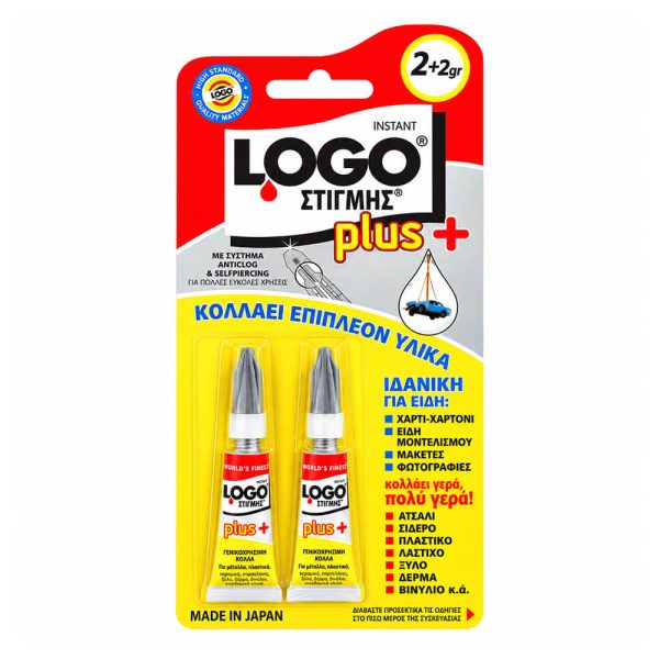 ΚΟΛΛΑ ΣΤΙΓΜΗΣ LOGO PLUS 2g (1+1)