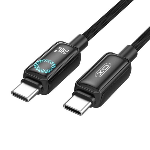 ΚΑΛΩΔΙΟ ΦΟΡΤΙΣΗΣ Type C to TYPE C 1m 240W ΜΑΥΡΟ XO NB-Q312A