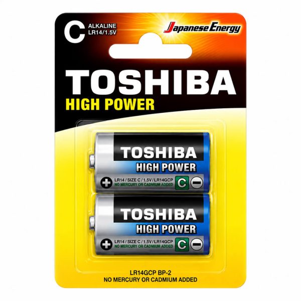 TOSHIBA ΜΠΑΤΑΡΙΕΣ ΑΛΚΑΛΙΚΕΣ C HIGH POWER LR14 ΣΕΤ 2τεμ.