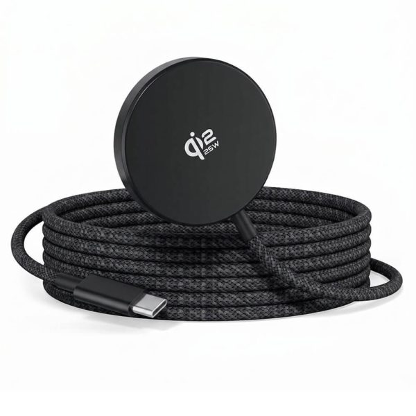 ΑΣΥΡΜΑΤΟΣ ΦΟΡΤΙΣΤΗΣ ΜΑΓΝΗΤΙΚΟΣ 25W USB-C 1,2m ΜΑΥΡΟΣ XO JH025