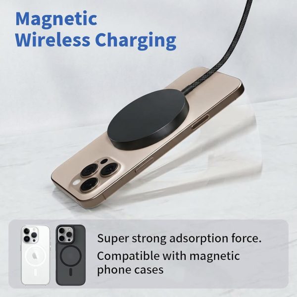 ΑΣΥΡΜΑΤΟΣ ΦΟΡΤΙΣΤΗΣ ΜΑΓΝΗΤΙΚΟΣ 25W USB-C 1,2m ΜΑΥΡΟΣ XO JH025
