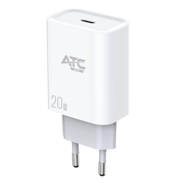 ΦΟΡΤΙΣΤΗΣ 20W EU ULTRA FAST CHARGER PD TYPE C ΛΕΥΚΟ ATC-CHF4