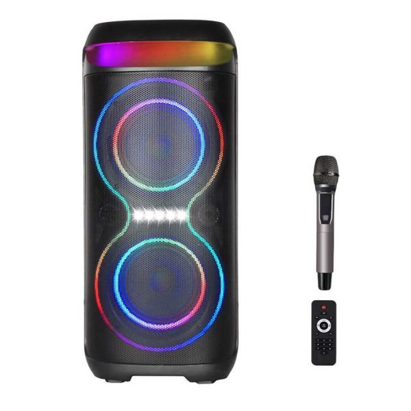 ΗΧΕΙΟ Bluetooth Speaker Διπλό 6.5-inch Woofer RGB 40W XO F70