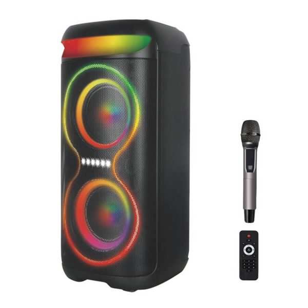 ΗΧΕΙΟ Bluetooth Speaker Διπλό 6.5-inch Woofer RGB 40W XO F70
