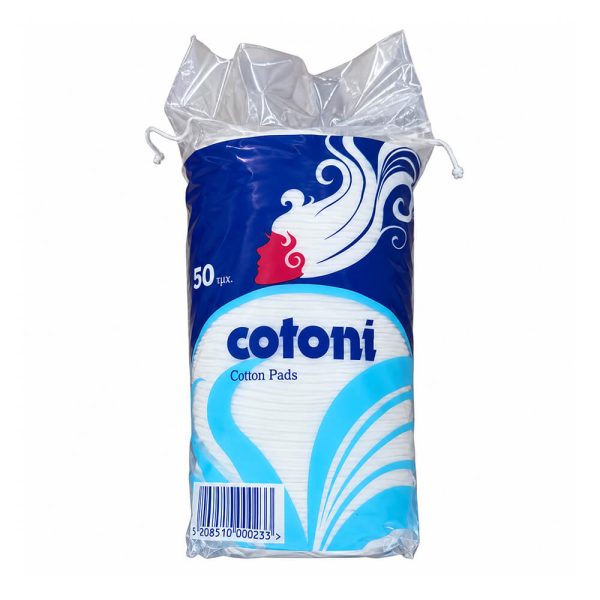 COTONI ΔΙΣΚΟΙ ΝΤΕΜΑΚΙΓΙΑΖ ΟΒΑΛ 50τεμ.