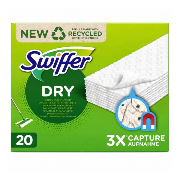 SWIFFER DRY ΑΝΤΑΛΛΑΚΤΙΚΑ ΠΑΝΑΚΙΑ ΣΚΟΥΠΑΣ 20τεμ.