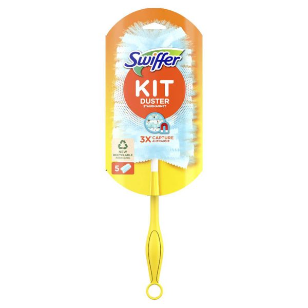SWIFFER DUSTER KIT ΧΕΙΡΟΛΑΒΗ + 5 ΑΝΤΑΛΛΑΚΤΙΚΑ ΦΤΕΡΑ ΞΕΣΚΟΝΙΣΜΑΤΟΣ