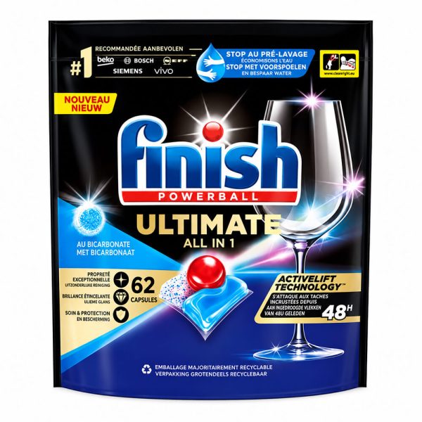 FINISH ULTIMATE ALL in 1 ΤΑΜΠΛΕΤΕΣ ΠΛΥΝΤΗΡΙΟΥ ΠΙΑΤΩΝ 62τεμ.
