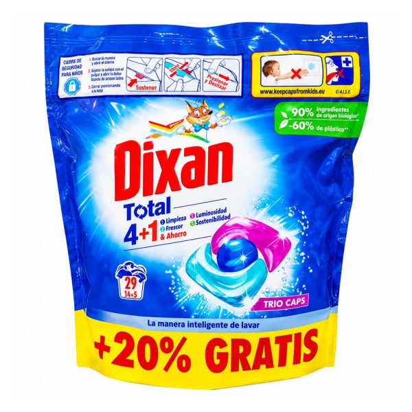 DIXAN TOTAL ΚΑΨΟΥΛΕΣ ΠΛΥΝΤΗΡΙΟΥ ΡΟΥΧΩΝ 29τεμ. CLASSIC TRIO CAPS