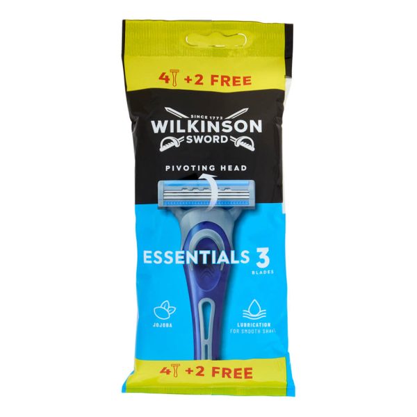 WILKINSON ESSENTIALS 3 ΞΥΡΑΦΑΚΙΑ 4+2τεμ. FREE