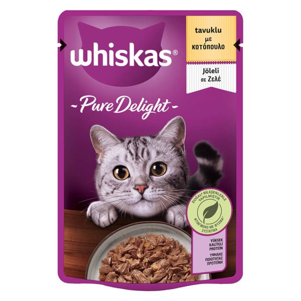 WHISKAS ΤΡΟΦΗ ΓΑΤΑΣ ΣΕ ΖΕΛΕ 85g ΚΟΤΟΠΟΥΛΟ