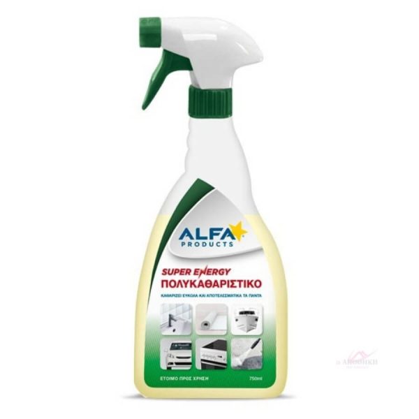 ALFA SUPER ENERGY ΠΟΛΥΚΑΘΑΡΙΣΤΙΚΟ SPRAY 750ml