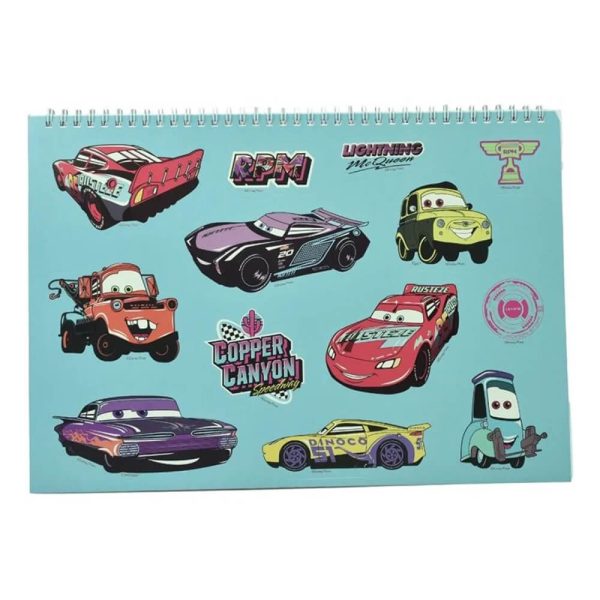 ΜΠΛΟΚ ΖΩΓΡΑΦΙΚΗΣ 23X33 40Φ. ME STICKERS CARS 341-36416