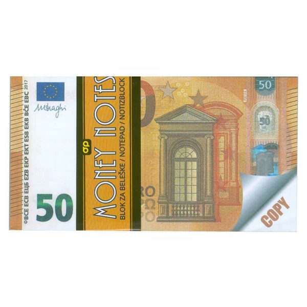 ΜΠΛΟΚ ΣΗΜΕΙΩΣΕΩΝ MONEY NOTES ΠΟΡΤΟΚΑΛΙ 50€