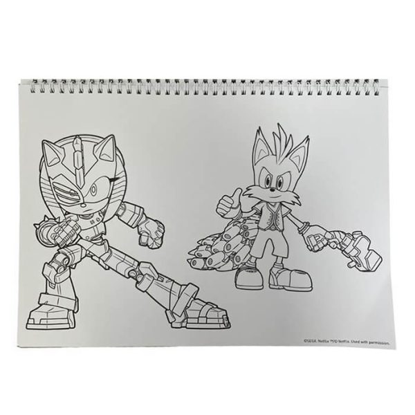 ΜΠΛΟΚ ΖΩΓΡΑΦΙΚΗΣ 23X33 40Φ. ME STICKERS SONIC PRIME 334-84416